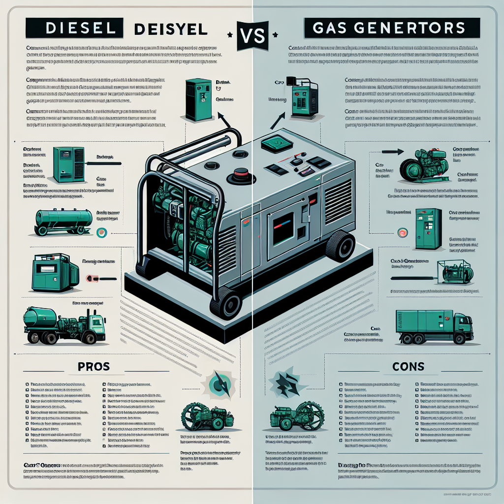 Comparative Analysis of Diesel vs. Gas Generators: Pros and Cons