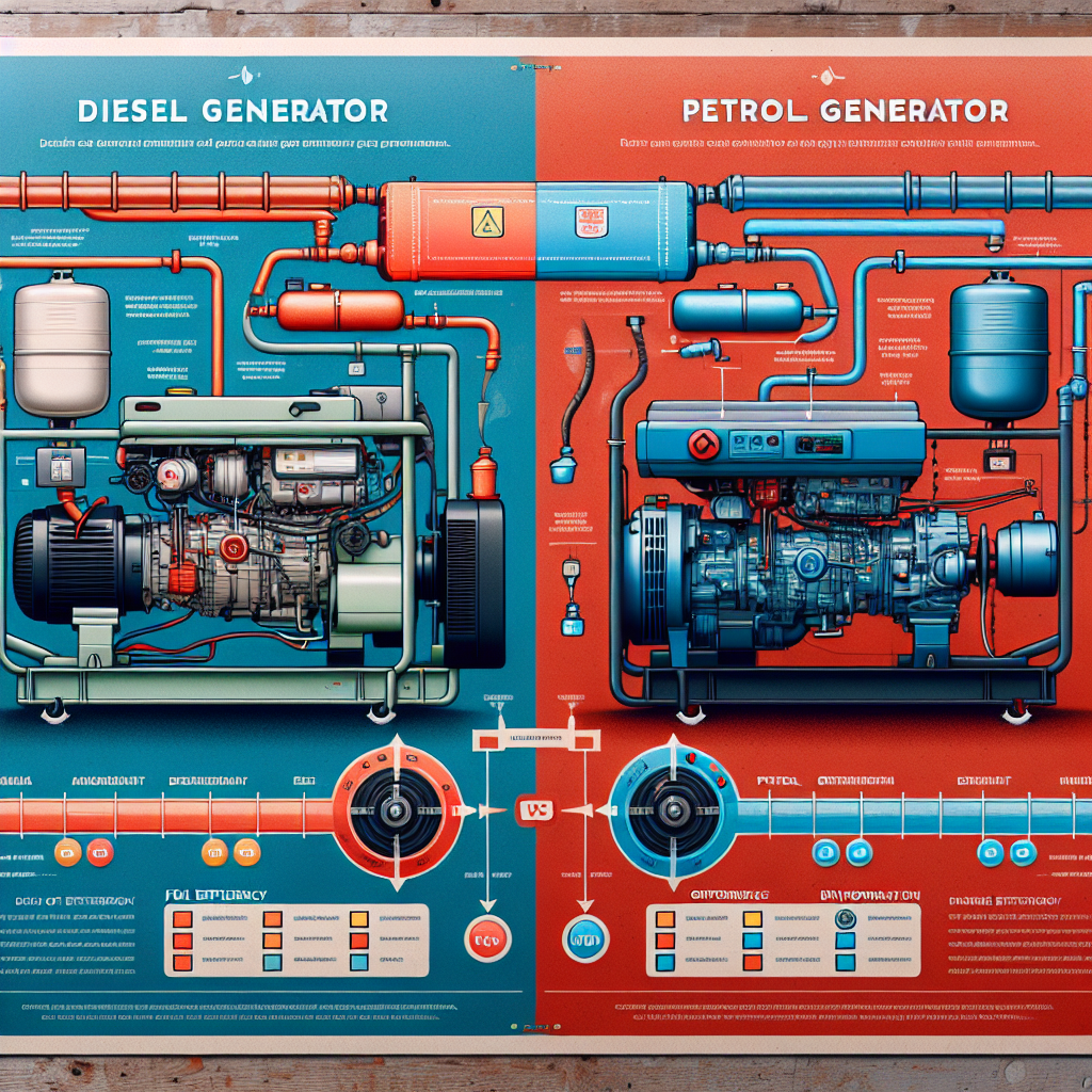 Energy Efficiency: Diesel vs. Petrol Generators