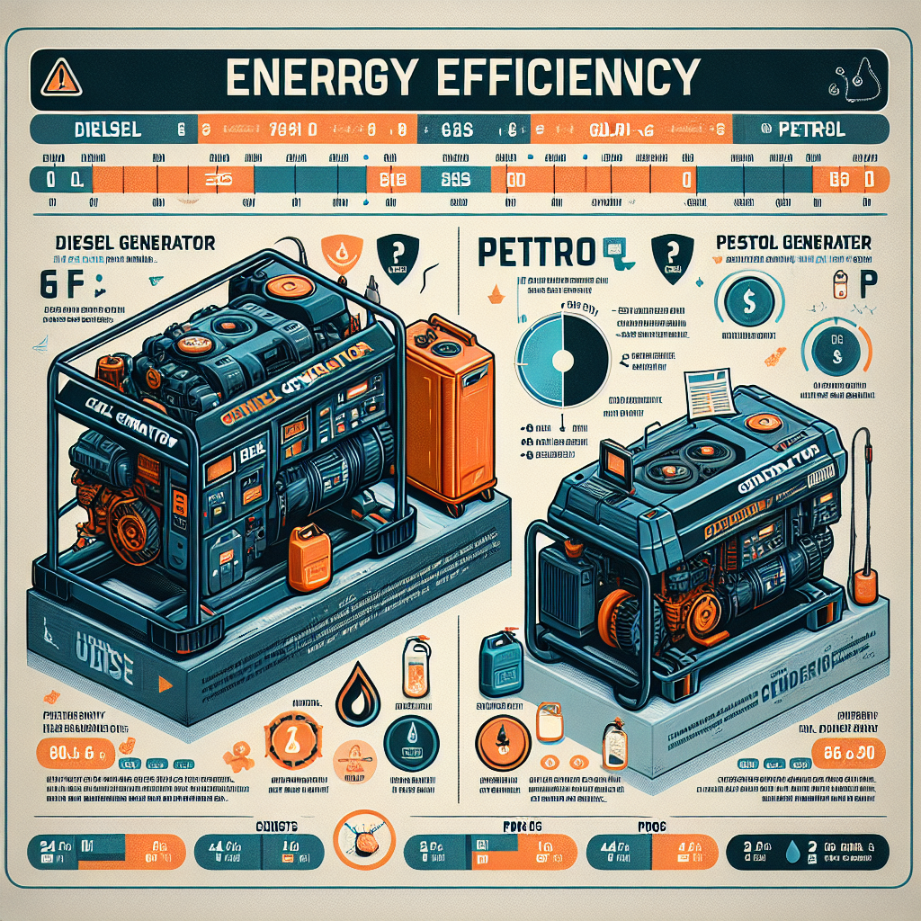 Energy Efficiency: Diesel vs. Petrol Generators